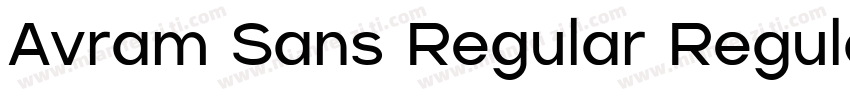 Avram Sans Regular Regular字体转换